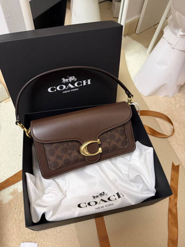 Coach Tabby 26 Maple Shoulder Crossbody Bag With Original Box 2 Belt (Short Long)
