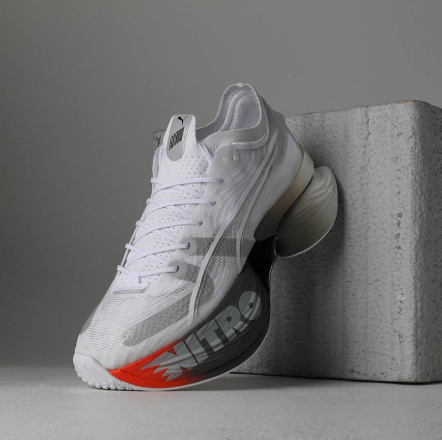 Puma Fastroid Nitro White Silver Cherry Tomato
