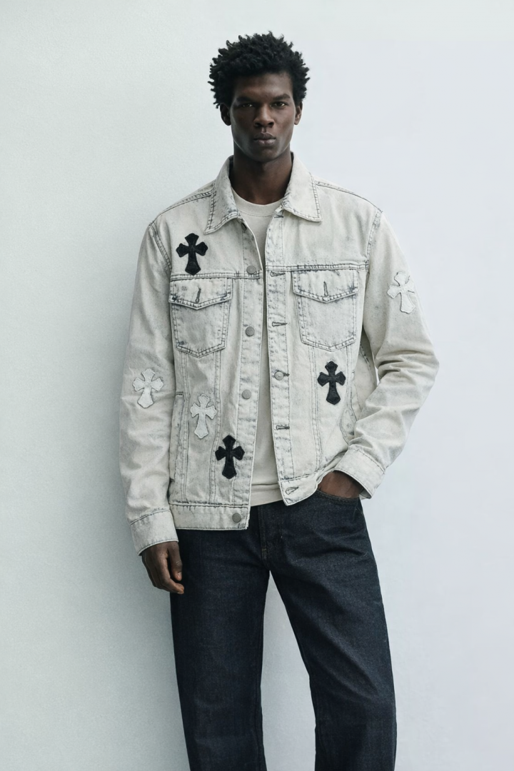 CHROME HEARTS IMPORTED STORE ARTICLE DENIM JACKET
