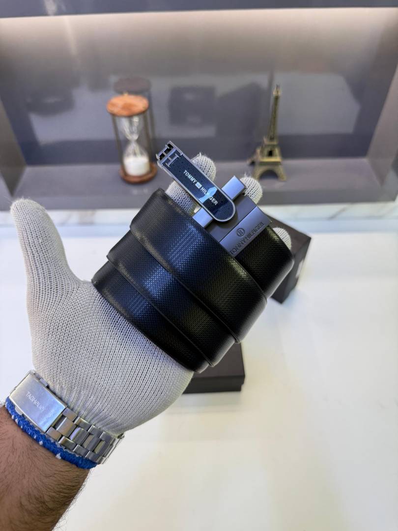 Tommy_Hilfiger Grey Premium Quality Belt Fa 1386