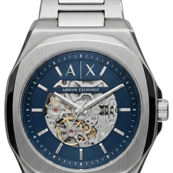 Armani Exchange Ax2418 Hampton Automatic Silver Bluen