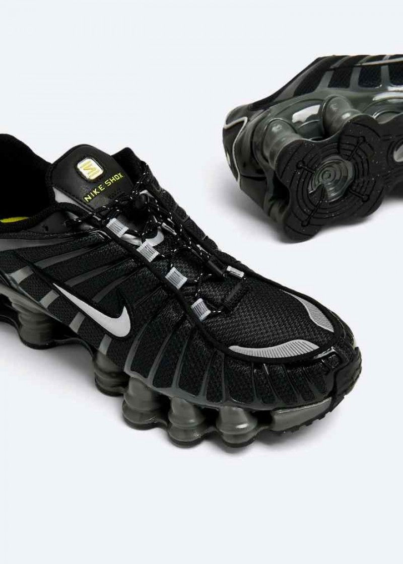 Nike Shox TL Black And Metallic Silver 2440