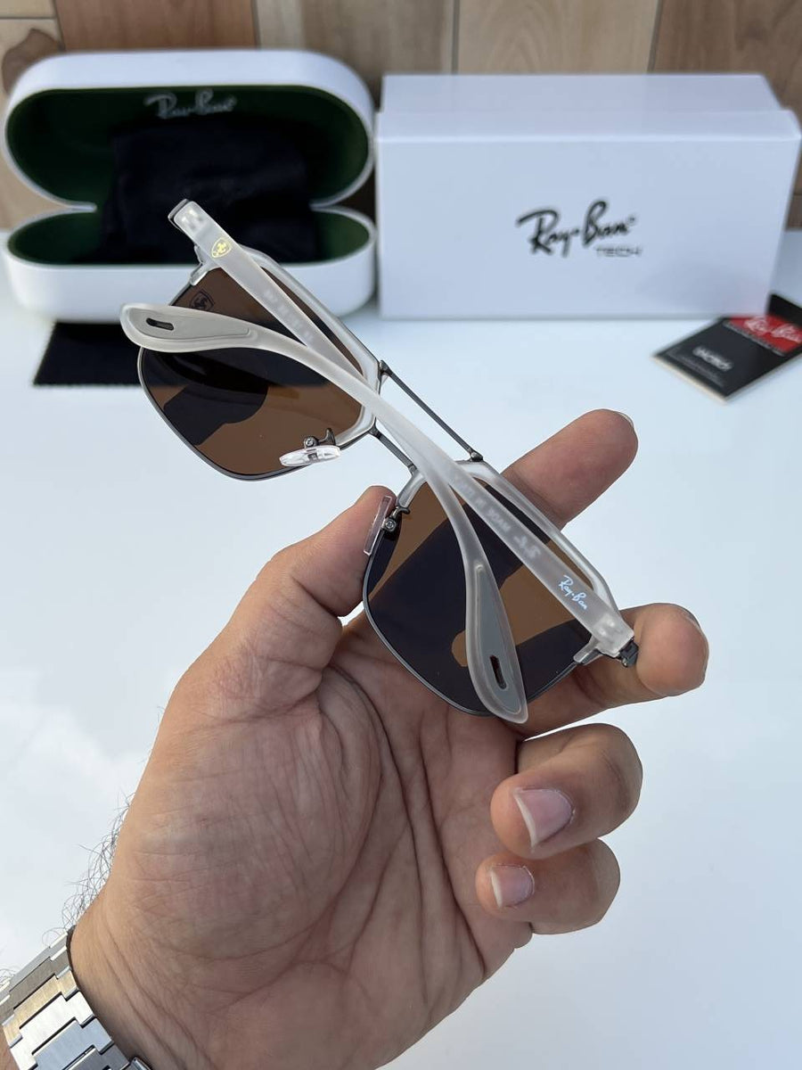 Rey ban 04 white brown
