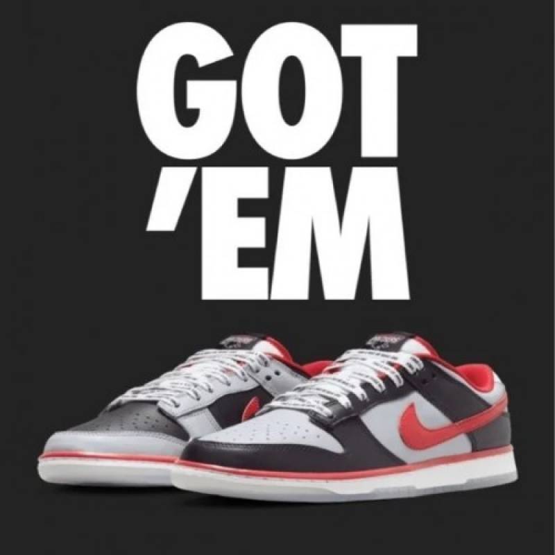 ...Nikke dunk low clark atlanta university x black red grey