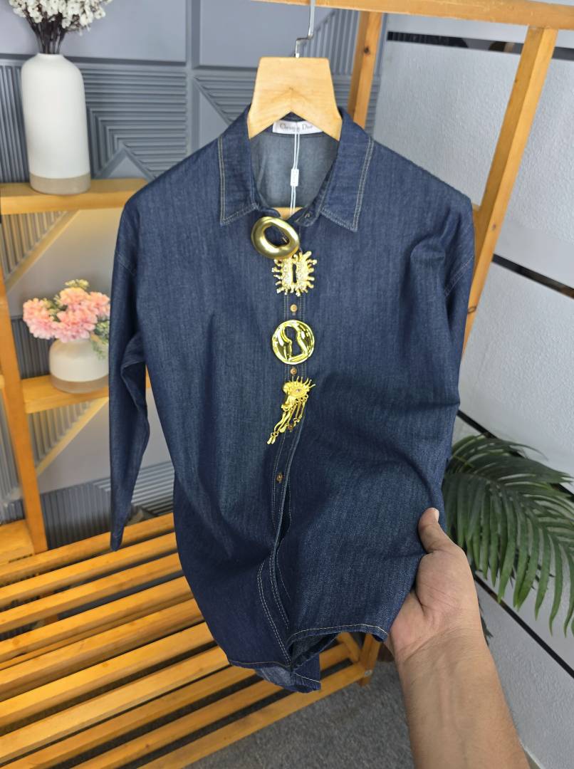 DIO LOGO SHIRT BLUE S127-BL