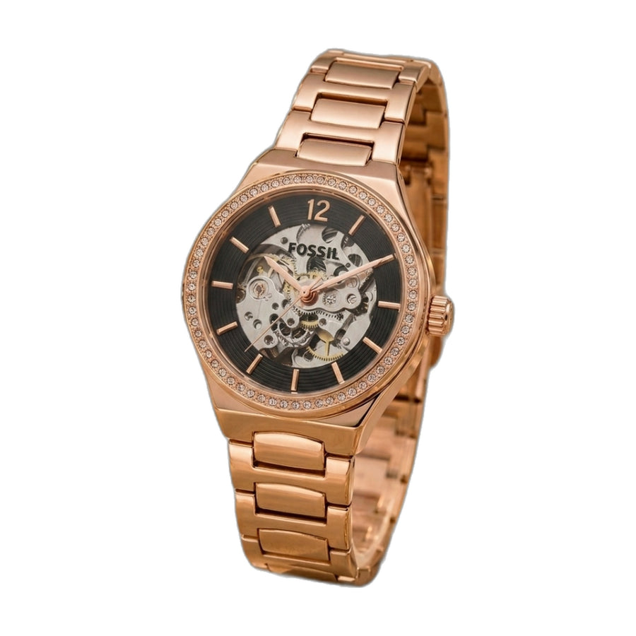 Fossil Eevie Automatic Copper-Black