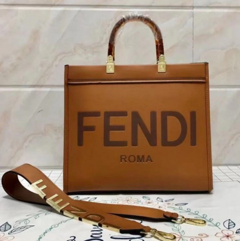 Fendi_Roma_Sunshine_Tote_Bag_With_Dust_Bag_&_Shoulder_Strap_(Brown-126)