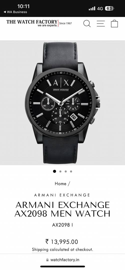 Armani_ i Exchange Gunmetal Leather J1046