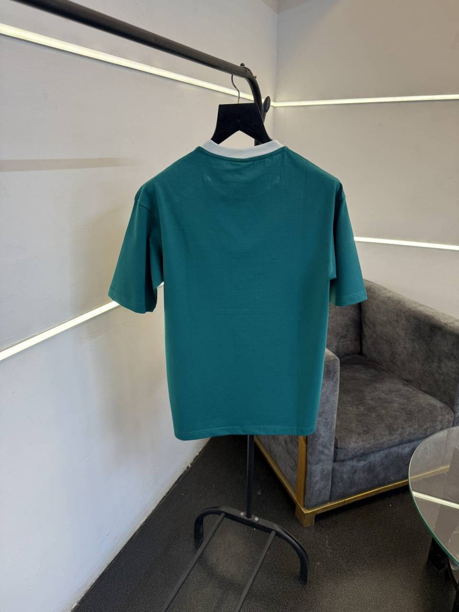 Adidas drop shoulder imported round neck tshirt c green