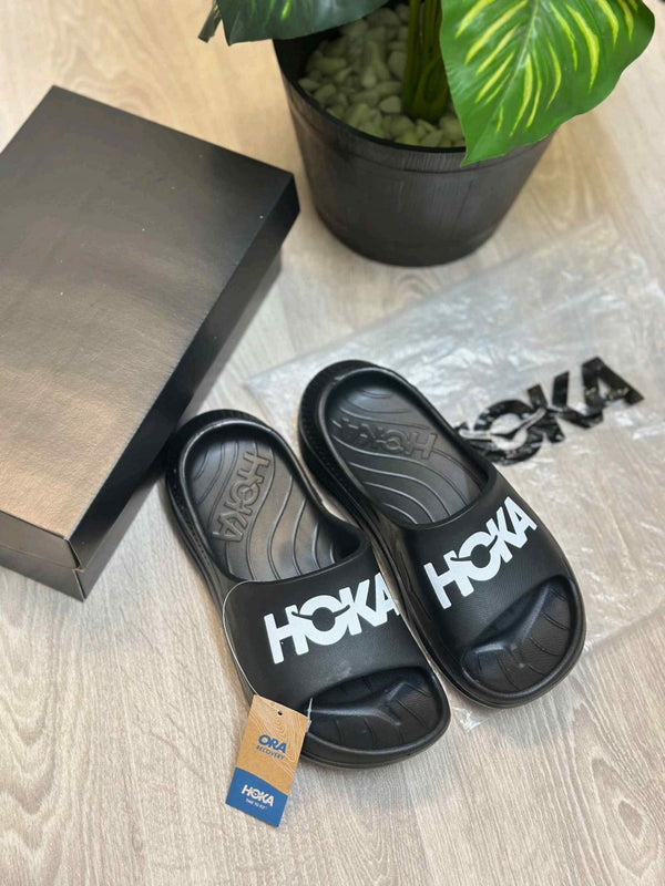 Hoka Ora Athletic Premium Black Slides