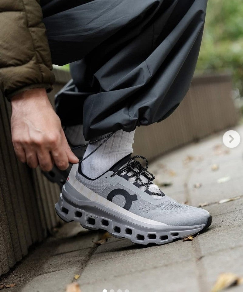 on Running Cloudmonster Alloy Silver
