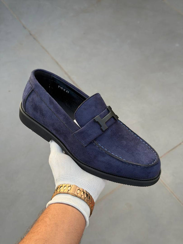 Herrme s Premium Suede Loafer Navy