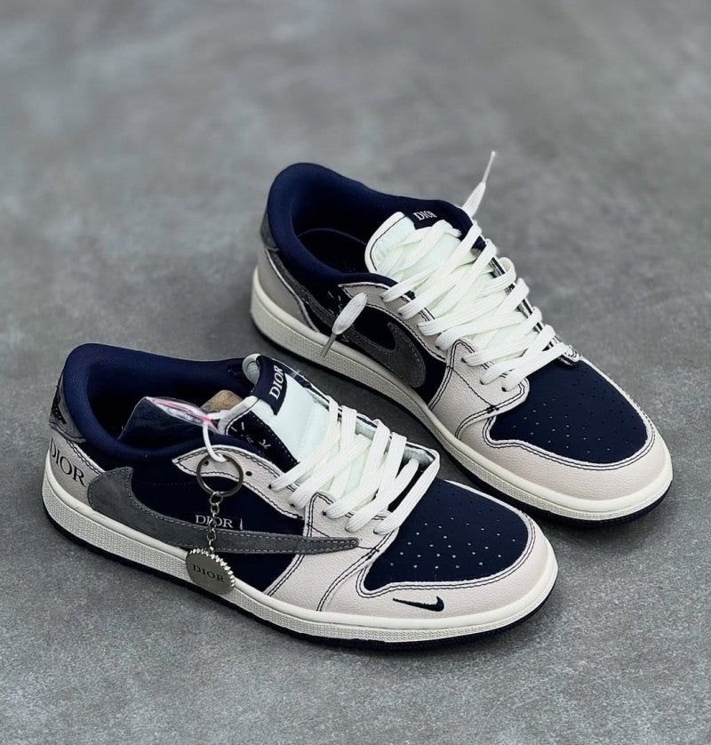 Dior air jordan retro 1 x travis scott navy blue 209