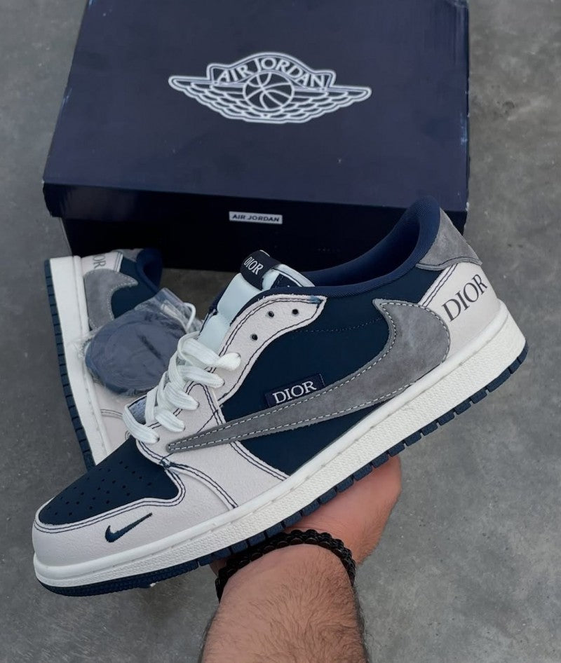 Dior air jordan retro 1 x travis scott navy blue 209