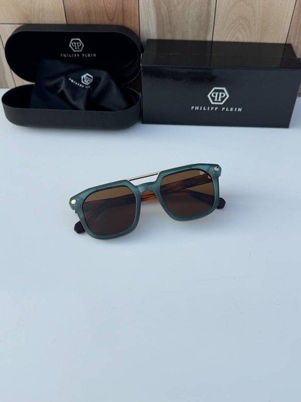 Philip plein 1172 green brown tiger
