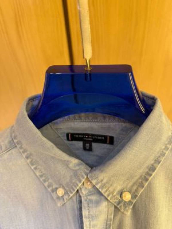 IMPORTED STORE ARTICLE DENIM SHIRT LIGHT GREEN SETx