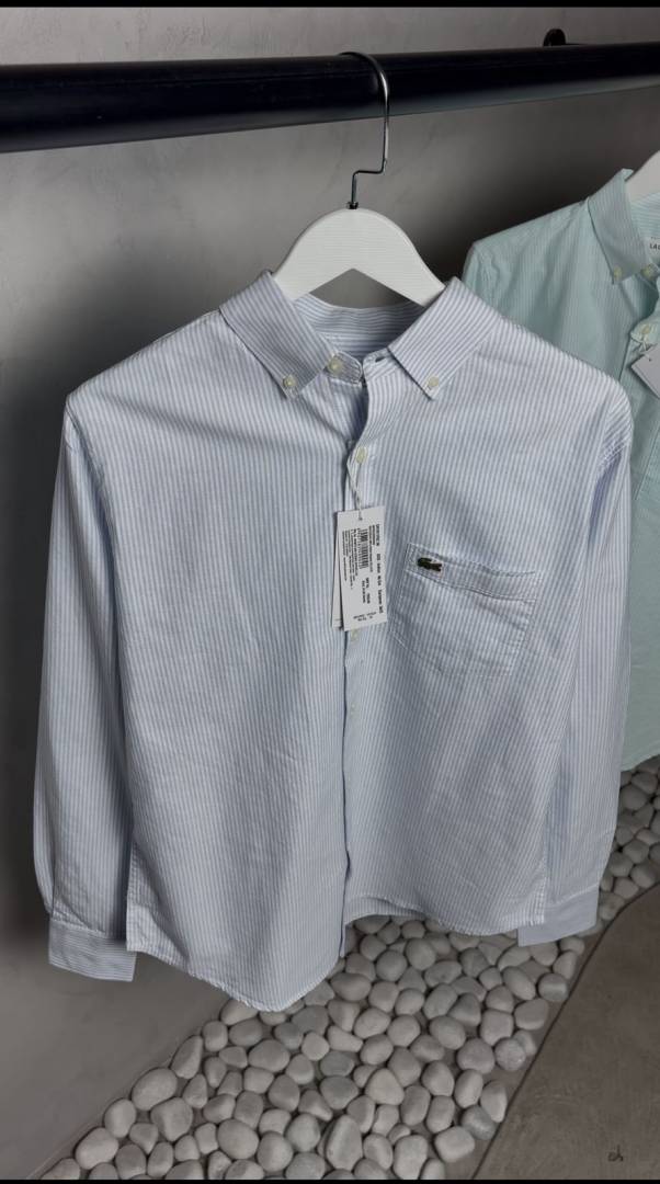 Lacoste Premium Linen Striped Shirt 1993