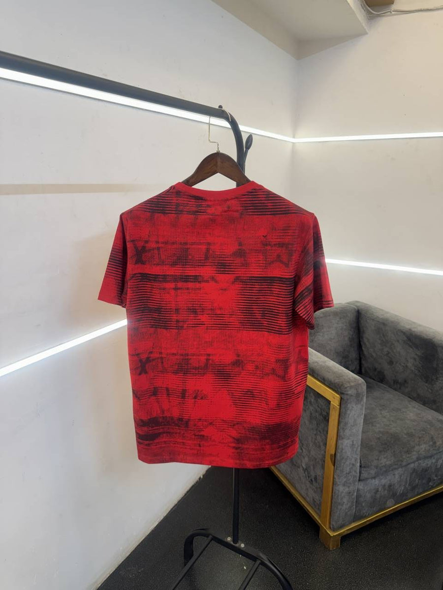 Hugoo boss turkey imported round neck tshirt red