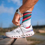 ON Cloudsurfer Next running trainers in white and red 539