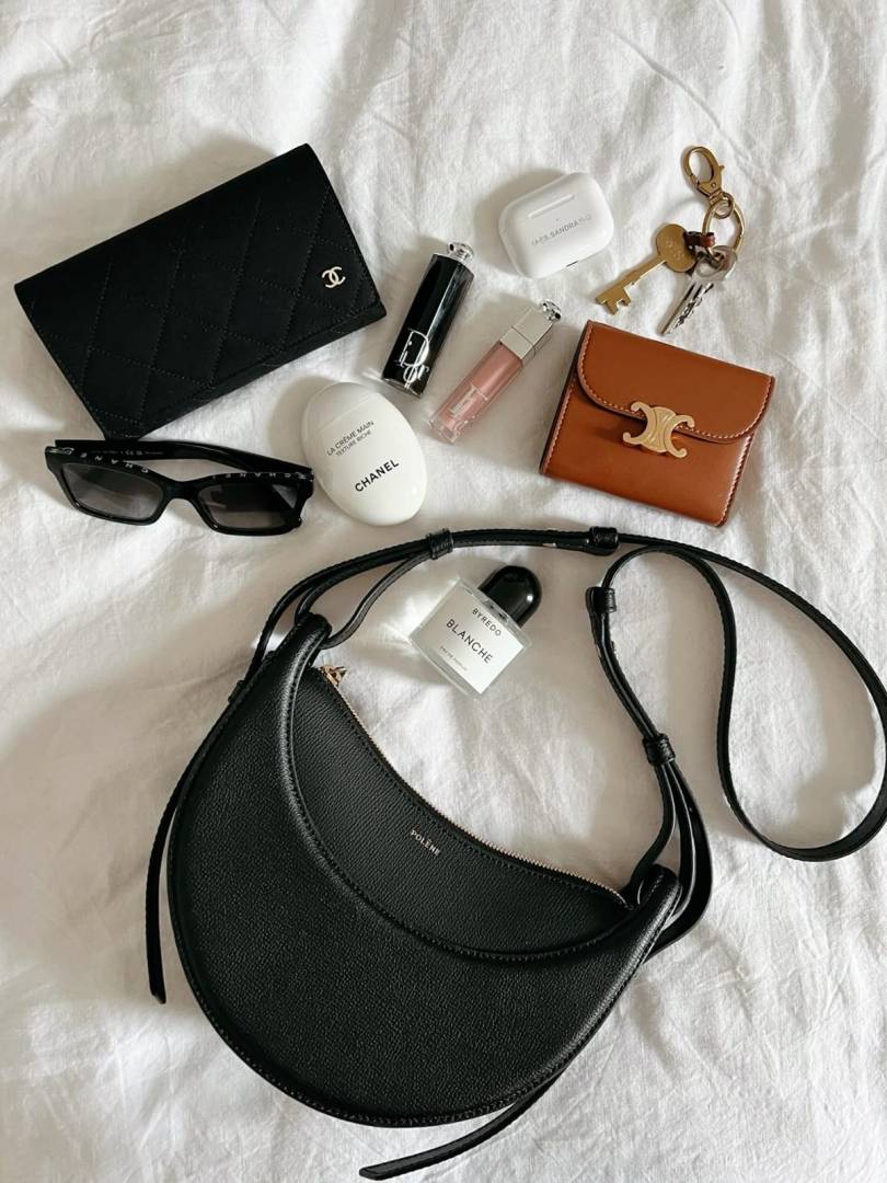Polenne Numero Black Dix Crossbody Bag With OG Box & Dust Bag 368 Black