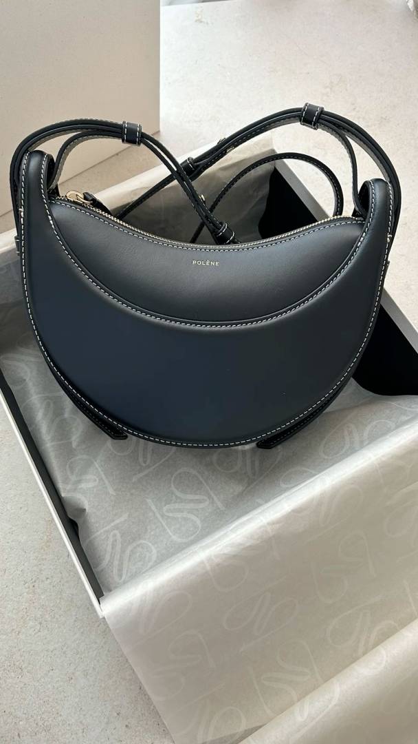 Polenne Numero Black Dix Crossbody Bag With OG Box & Dust Bag 368 Black