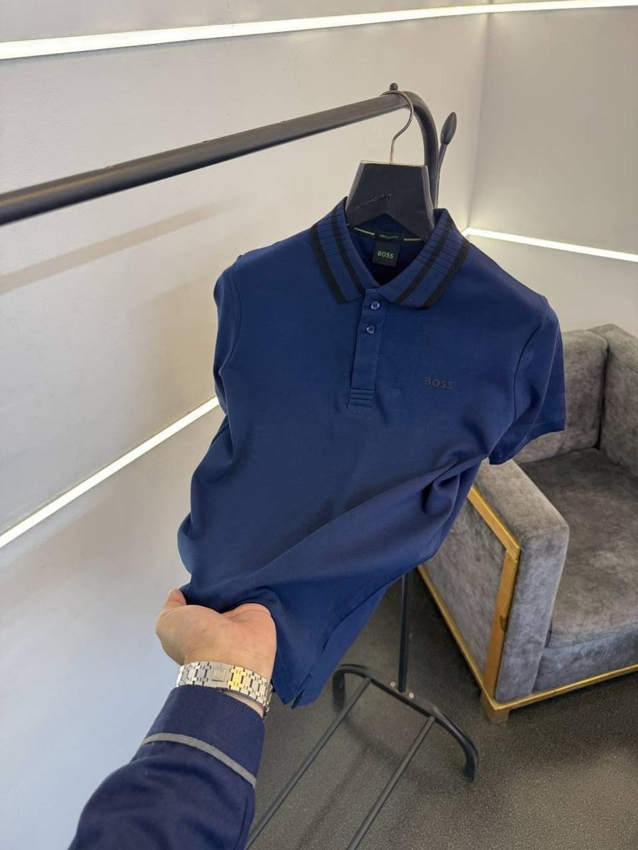 Hugo bos imported polo tshirt blue