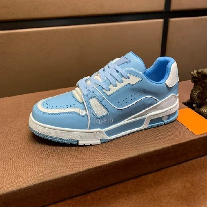 Trainer White Blue