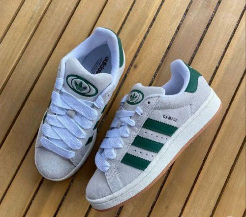 Adidas Campus 00s Crystal White Dark Green--