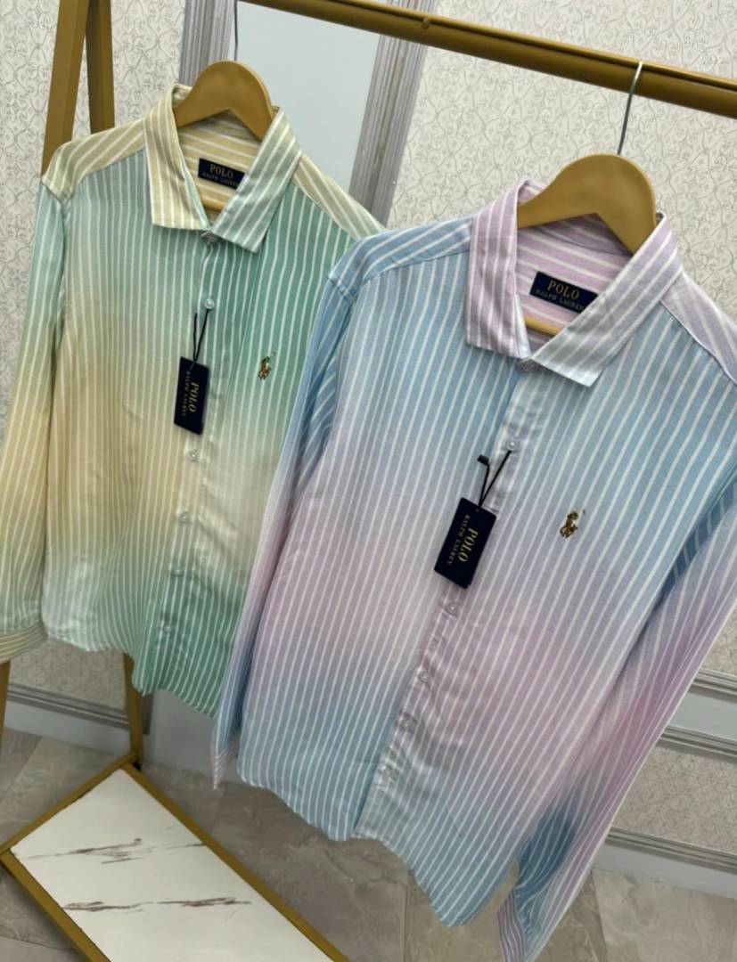 Ralph LAUREN P-OLO IMPORTED STORE ARTICLE Linen Cloth SHIRT