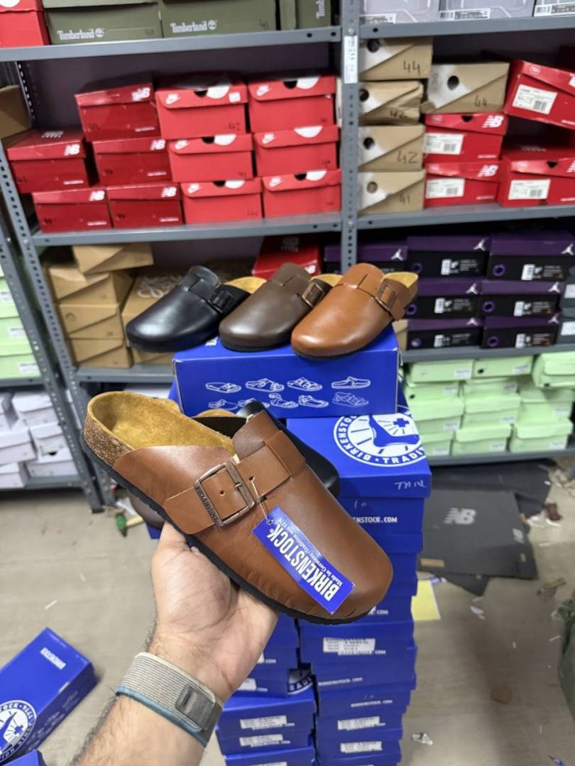 Birkenstock Boston Leather Tan