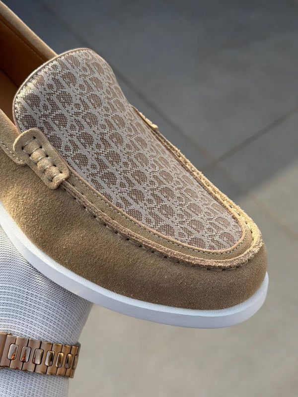 Dioorr Premium Suede Loafer 1350 Beige
