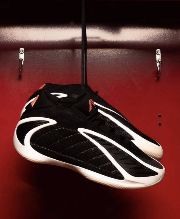 Adidas anthony edwards 2 core black zero metallic red