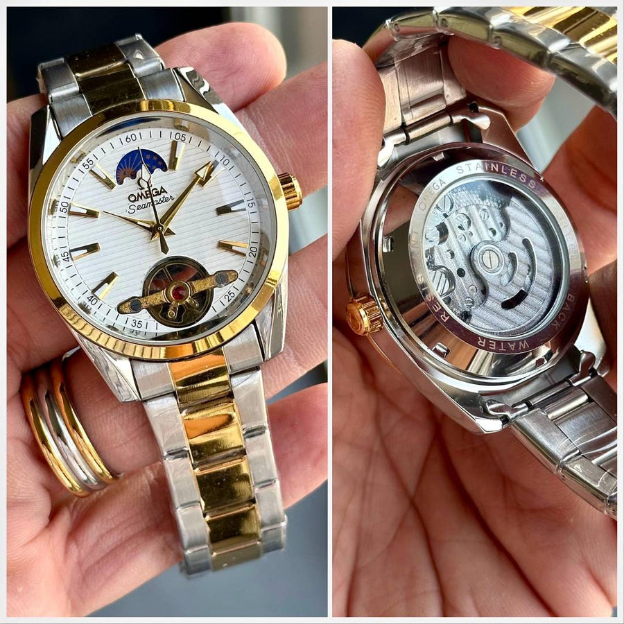 Omega_TwoTone_WhiteDial_Battery