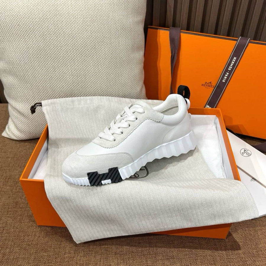 Hermes BOUNCING SNEAKER WHITE BLACK UA QUALITY