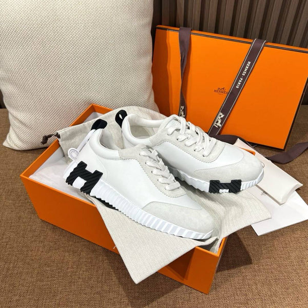 Hermes BOUNCING SNEAKER WHITE BLACK UA QUALITY