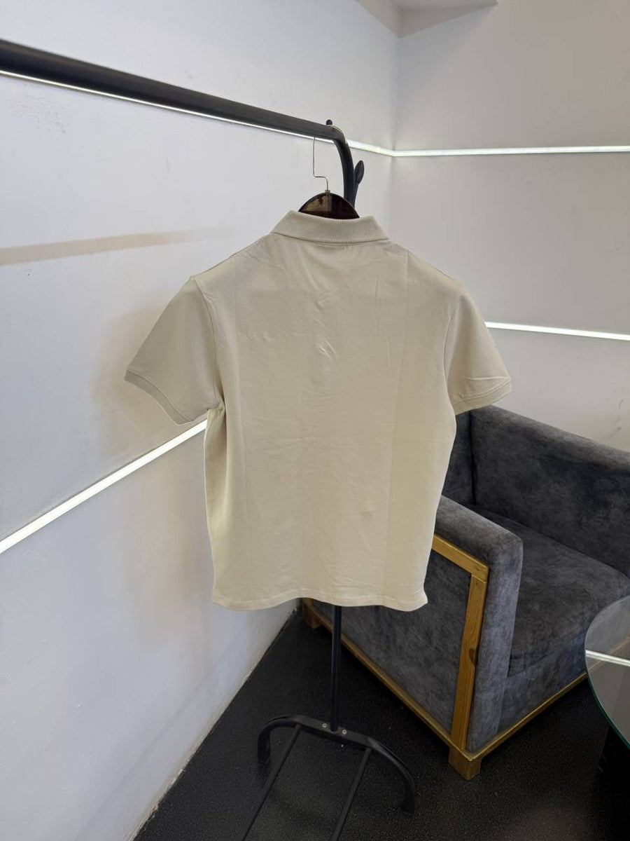 Lacoste imported polo tshirt cream