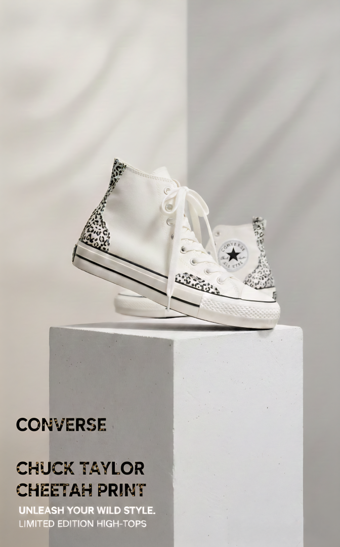CONVERSSE CHUCK TYLOR CHEETAH PRINT