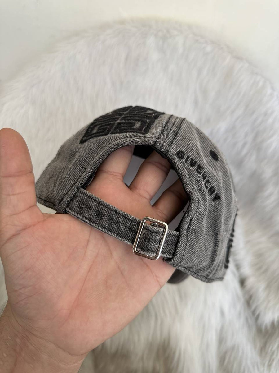 Givenchy 4G Black Denim Washed Premium Unisex Cap