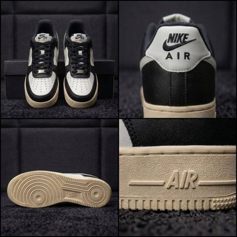Nike AIRFORCE 1 LOW WHITE LIGHT SILVER COCONUT MILK BLACK