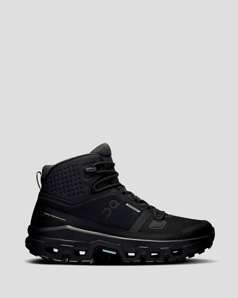 On Cloudrock Waterproof Mid Hiking Boots - Black
