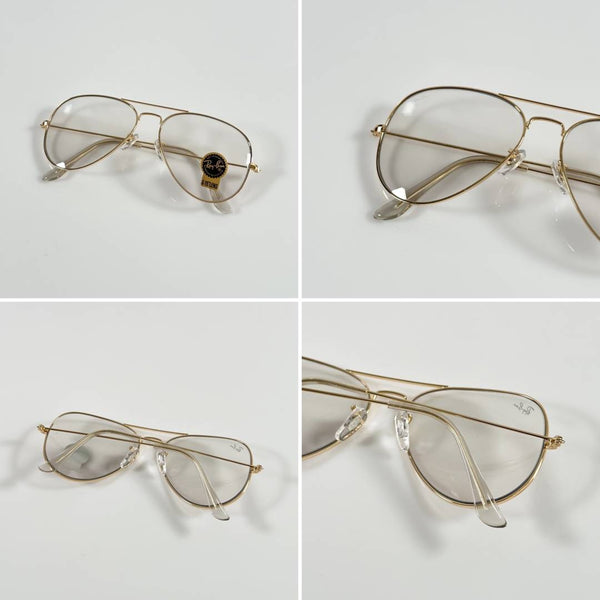 RB Aviator 3026 Gold Day Night Colour Changing