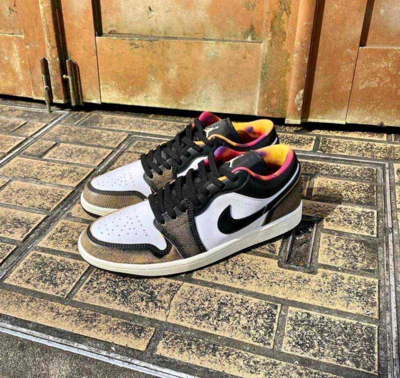 Air jordan 1 Low SE Wear Away Tan yellow