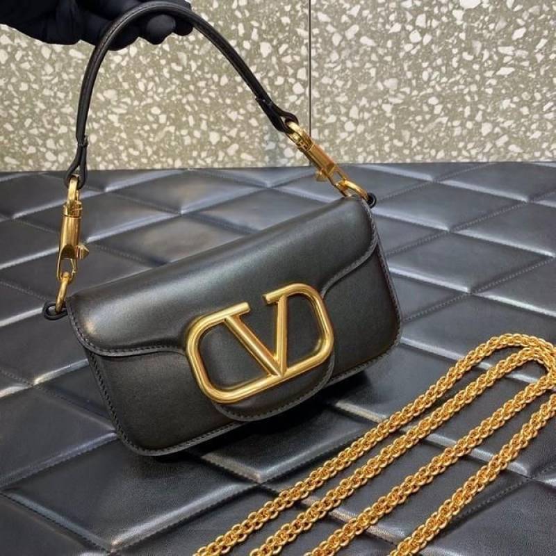 Valentynoo VLogo Black Small ShoulderBag With OriginalBox DustCover