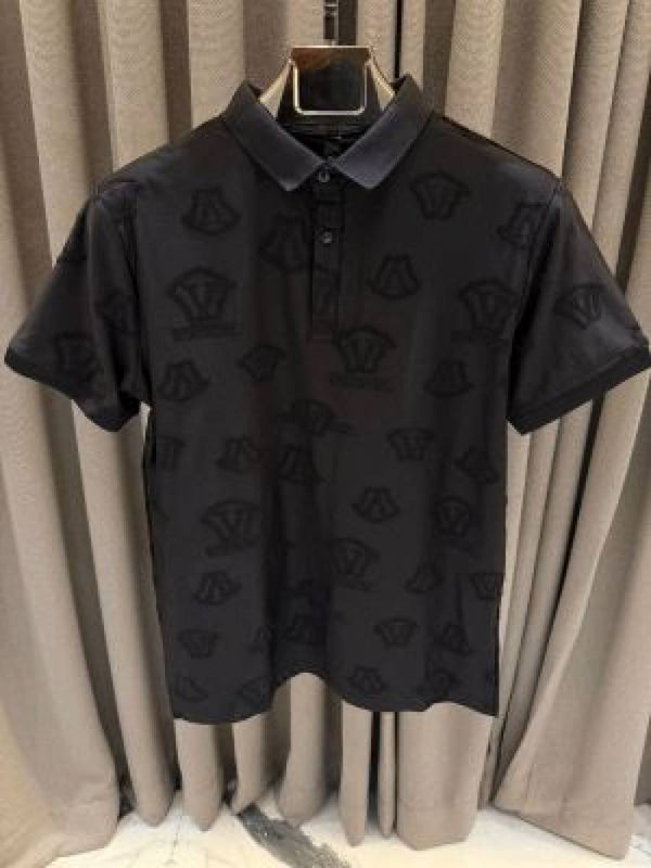 Versace Couture Full Monogram Polo Black