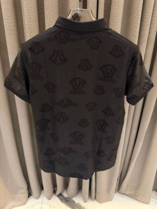 Versace Couture Full Monogram Polo Black
