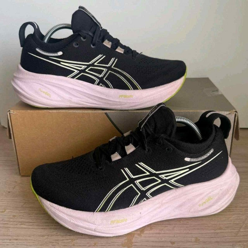 Asics Gel-Nimbus 26 Black Neon Lime Women 1149
