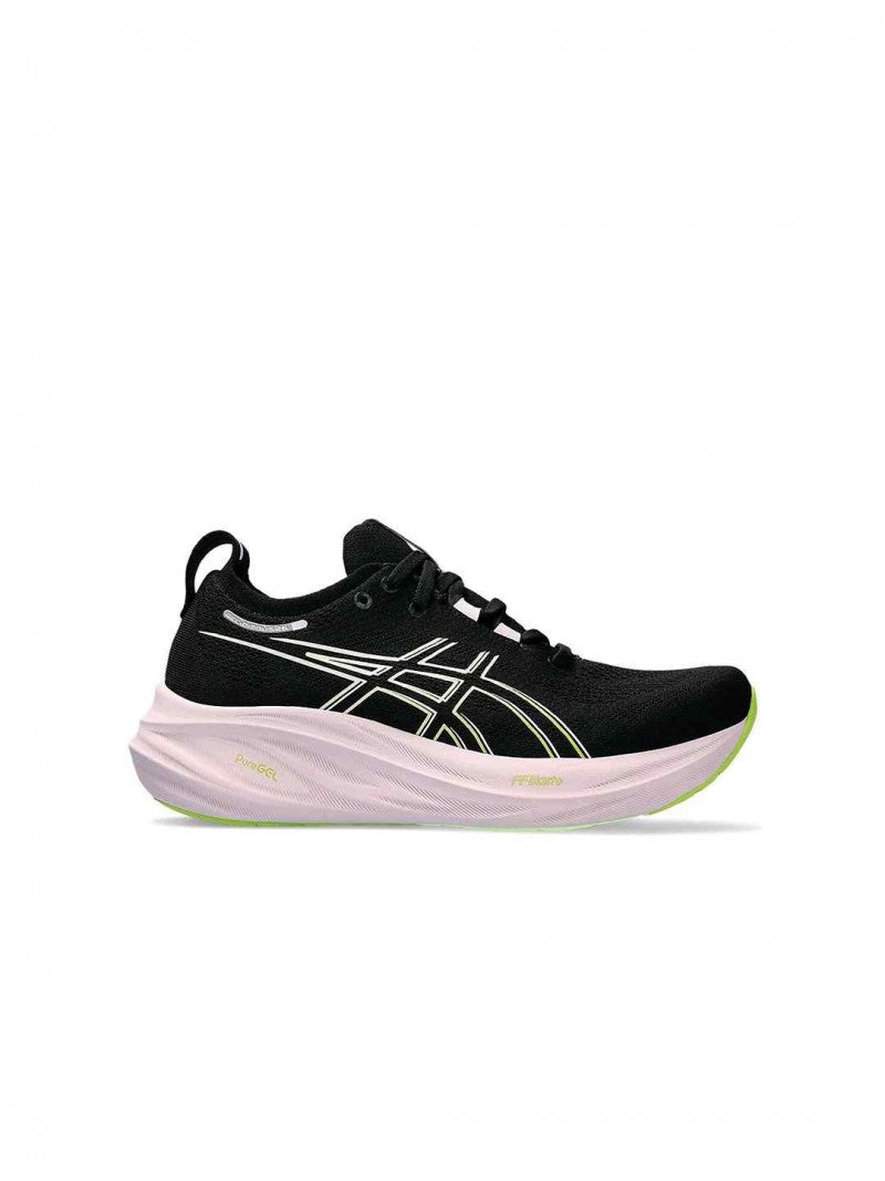 Asics Gel-Nimbus 26 Black Neon Lime Women 1149