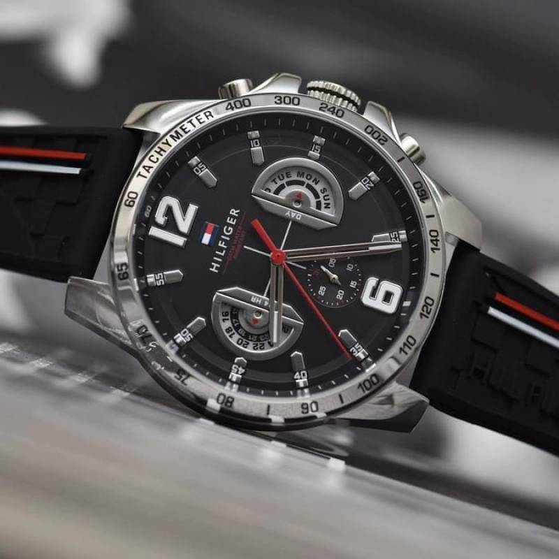 Tommy Hilfigar Decker Silver- Black - J502