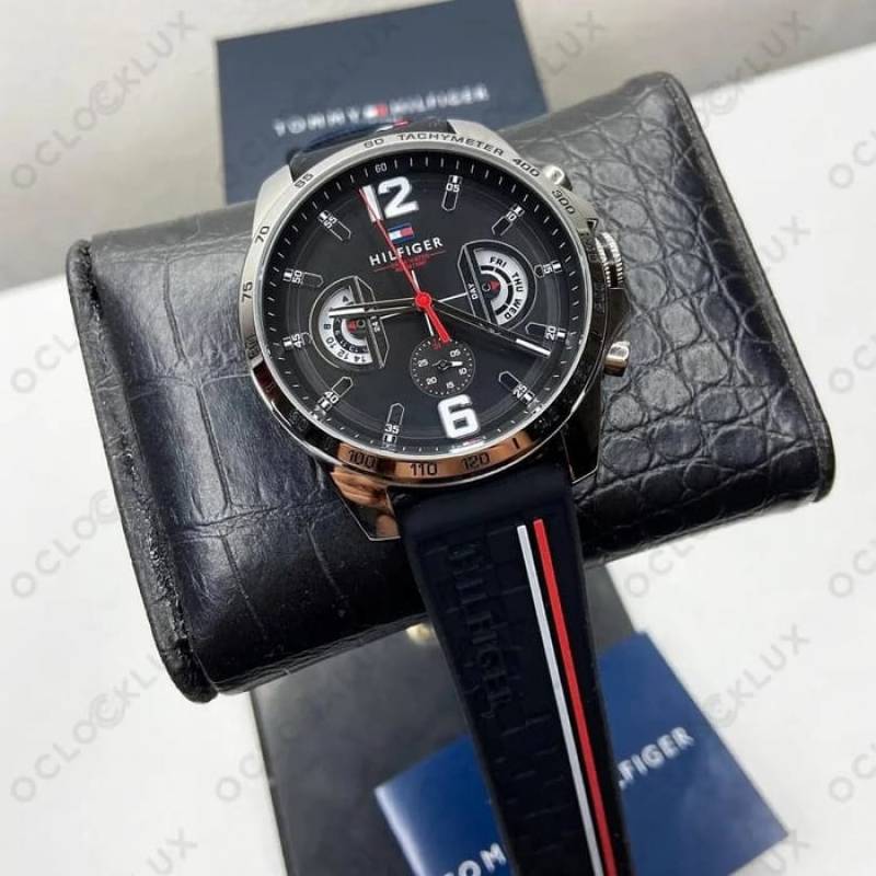 Tommy Hilfigar Decker Silver- Black - J502