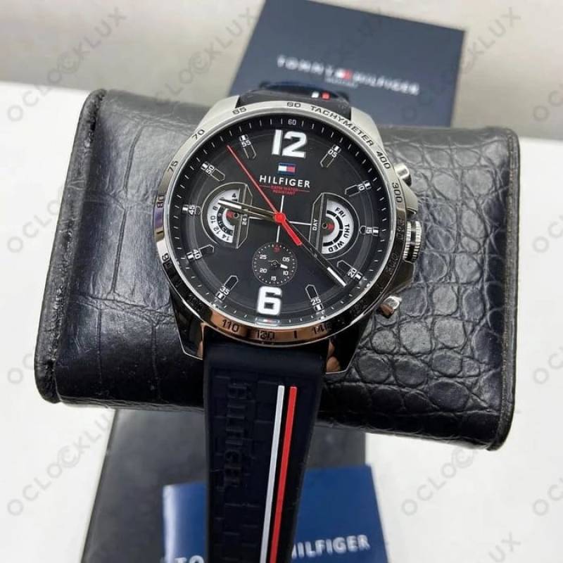 Tommy Hilfigar Decker Silver- Black - J502